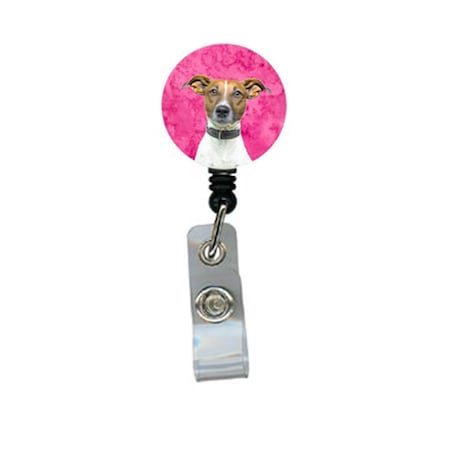 Teacher&Aposs Aid Yorkie And Yorkshire Terrier Retractable Badge Reel - Pink TE3449473
